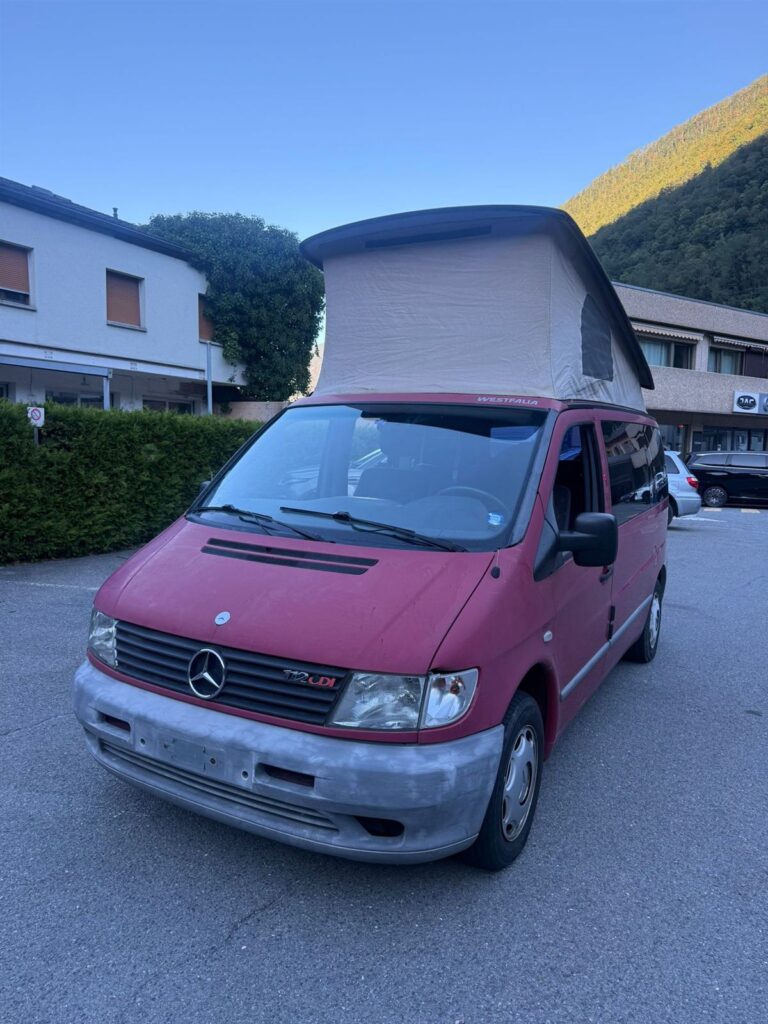 Mercedes Vito camping-car racheté par ARL Automobile en Valais